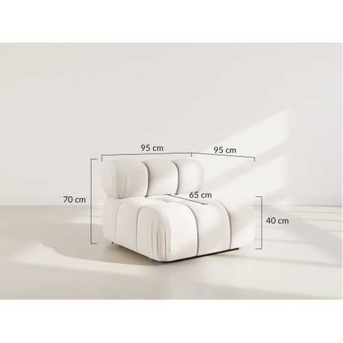 Ruby - Module D'assise En Velours Texturé