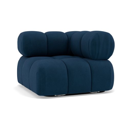 Ruby - Module D'assise D'angle Droit En Velours Texturé