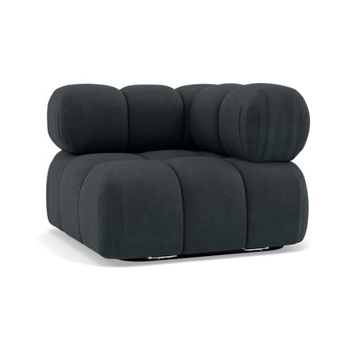 Ruby - Module D'assise D'angle Droit En Velours Texturé