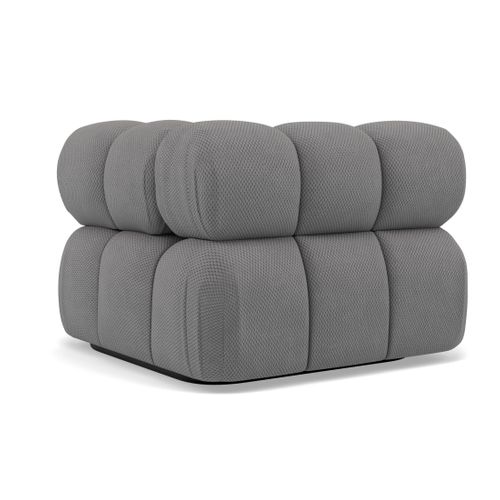 Ruby - Module D'assise D'angle Droit En Velours Texturé