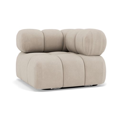 Ruby - Module D'assise D'angle Droit En Velours Texturé