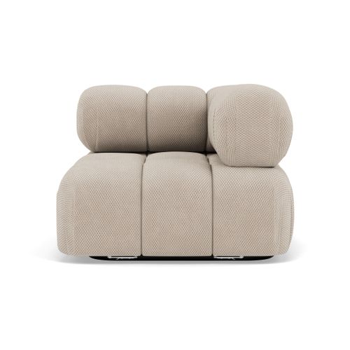 Ruby - Module D'assise D'angle Droit En Velours Texturé