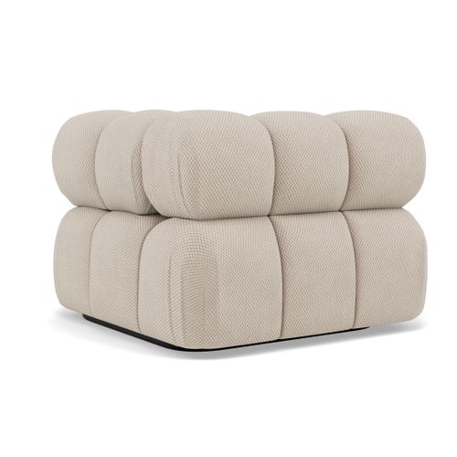 Ruby - Module D'assise D'angle Droit En Velours Texturé