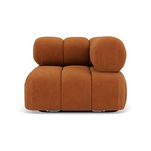 Ruby - Module D'assise D'angle Droit En Velours Texturé