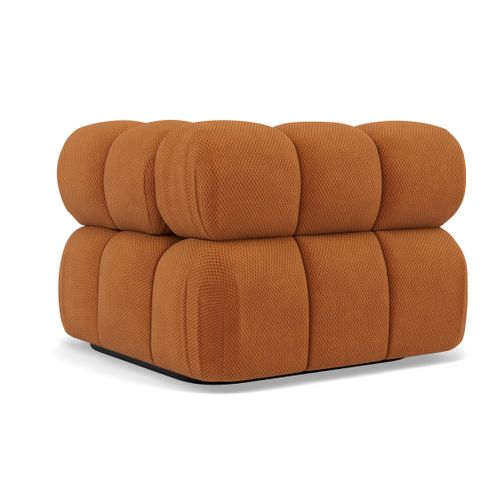 Ruby - Module D'assise D'angle Droit En Velours Texturé