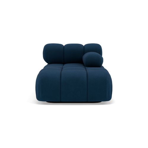 Ruby - Module D'assise Méridienne Droite En Velours Texturé