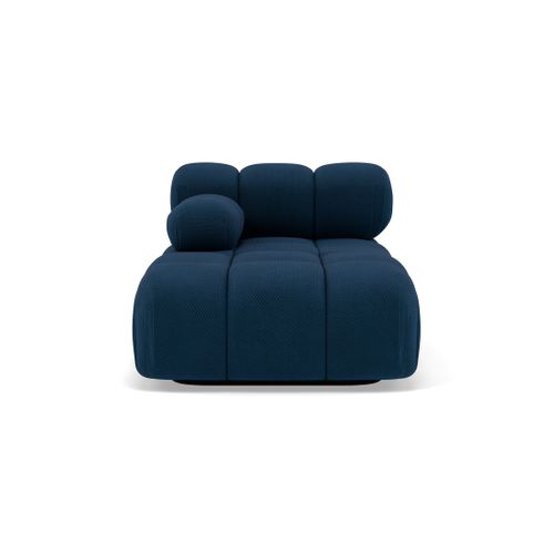 Ruby - Module D'assise Méridienne Gauche En Velours Texturé