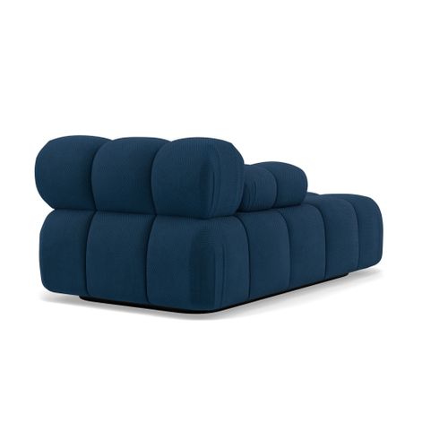 Ruby - Module D'assise Méridienne Gauche En Velours Texturé