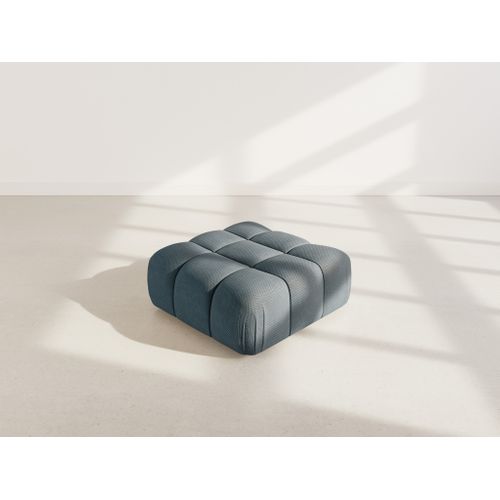 Ruby - Pouf En Velours Texturé Noir