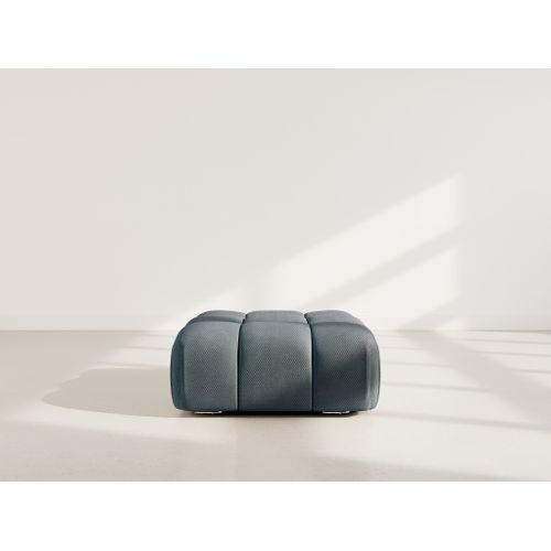 Ruby - Pouf En Velours Texturé Noir