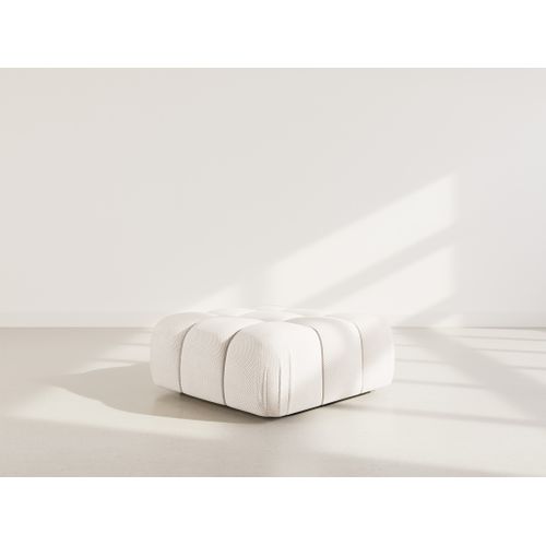 Ruby - Pouf En Velours Texturé Beige