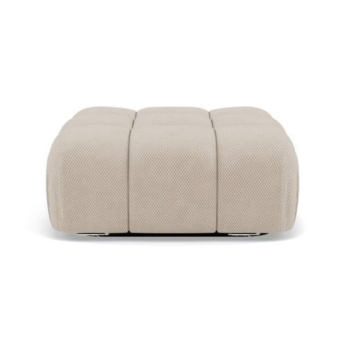 Ruby - Pouf En Velours Texturé Beige