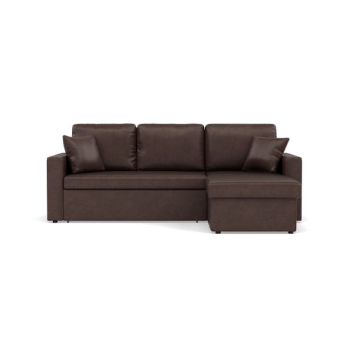 Cyrus - Canapé D'angle Réversible 4 Places - Convertible Avec Coffre - En Simili