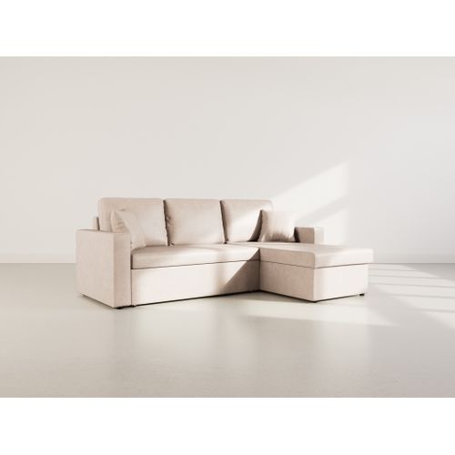 Cyrus - Canapé D'angle Réversible 4 Places - Convertible Avec Coffre - En Simili