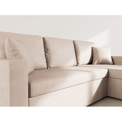 Cyrus - Canapé D'angle Réversible 4 Places - Convertible Avec Coffre - En Simili