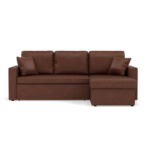 Cyrus - Canapé D'angle Réversible 4 Places - Convertible Avec Coffre - En Simili