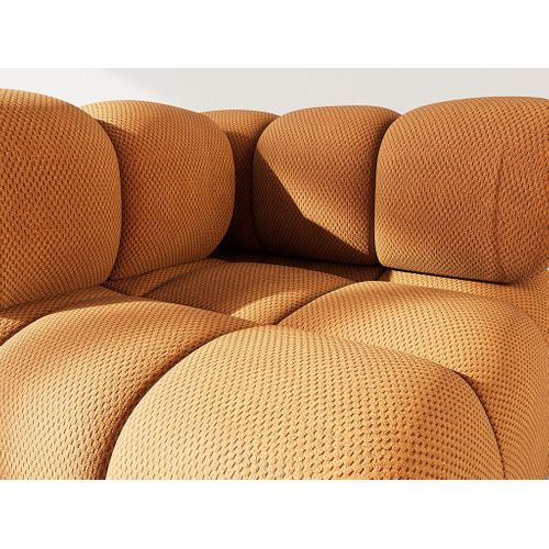 Ruby - Module D'assise D'angle Gauche En Velours Texturé