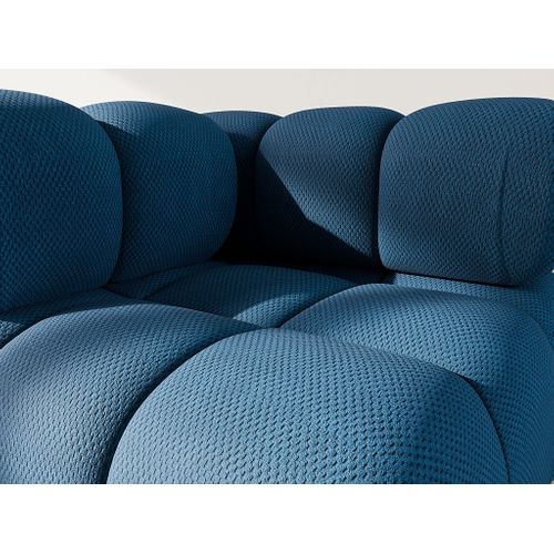 Ruby - Module D'assise D'angle Gauche En Velours Texturé