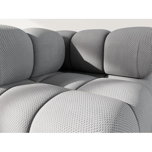 Ruby - Module D'assise D'angle Gauche En Velours Texturé