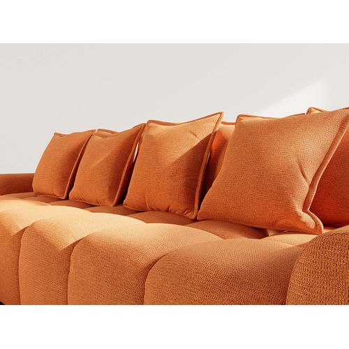 Adelaide - Canapé D'angle Réversible 4 Places En Tissu Texturé