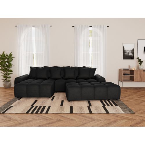 Adelaide - Pouf En Tissu Texturé