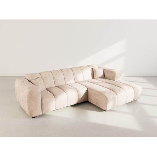 Curtis - Canapé D'angle Droit 4 Places En Simili