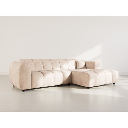 Curtis - Canapé D'angle Droit 4 Places En Simili