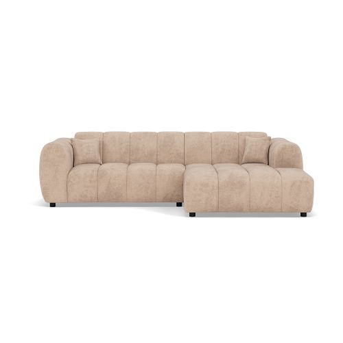 Curtis - Canapé D'angle Droit 4 Places En Simili