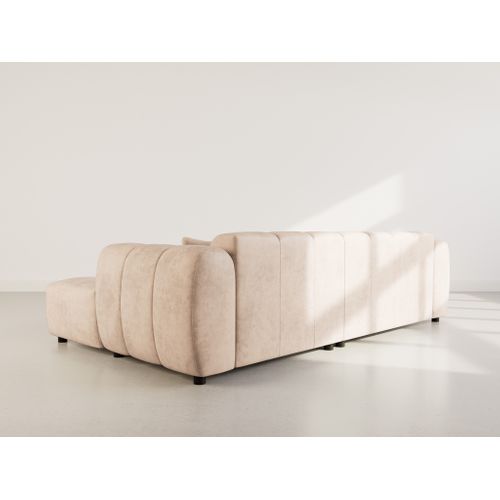 Curtis - Canapé D'angle Droit 4 Places En Simili