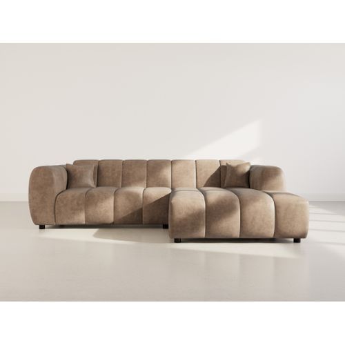 Curtis - Canapé D'angle Droit 4 Places En Simili