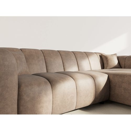 Curtis - Canapé D'angle Droit 4 Places En Simili