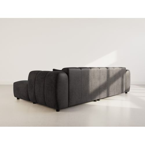 Curtis - Canapé D'angle Droit 4 Places En Simili