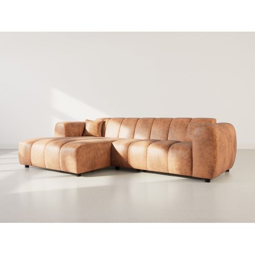 Curtis - Canapé D'angle Gauche 4 Places En Simili