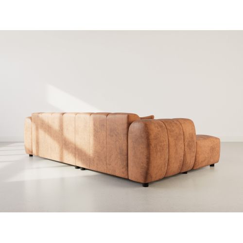 Curtis - Canapé D'angle Gauche 4 Places En Simili