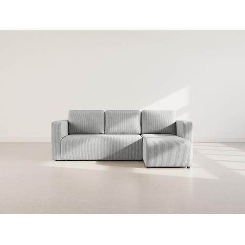Canopy - Canapé D'angle Réversible 4 Places Convertible Avec Coffre En Velours Côtelé