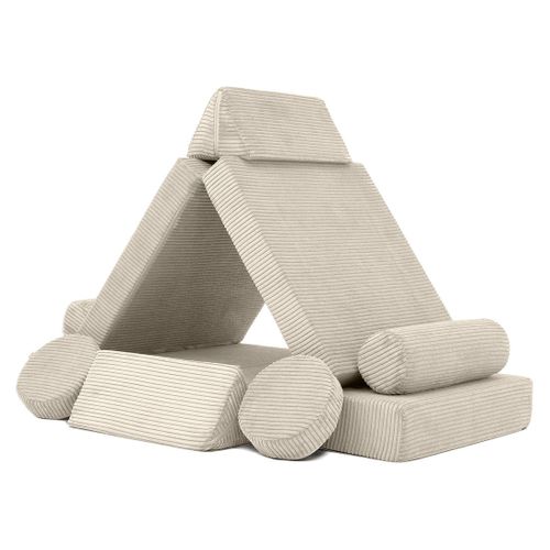 Ines - Canapé Droit 2 Places En Velours Côtelé