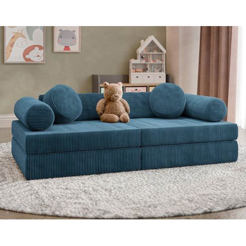 Ines - Canapé Droit 2 Places En Velours Côtelé