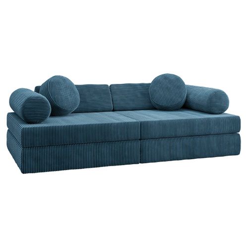 Ines - Canapé Droit 2 Places En Velours Côtelé