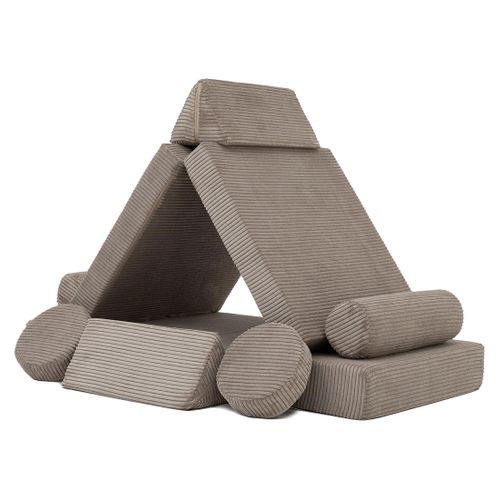 Ines - Canapé Droit 2 Places En Velours Côtelé