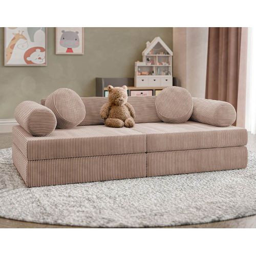 Ines - Canapé Droit 2 Places En Velours Côtelé