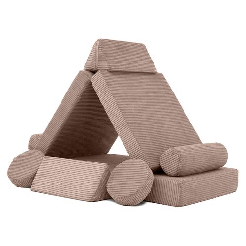 Ines - Canapé Droit 2 Places En Velours Côtelé