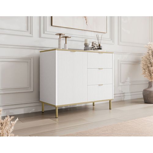 Hope - Buffet Bas 91 Cm - 3 Tiroirs Et 1 Porte
