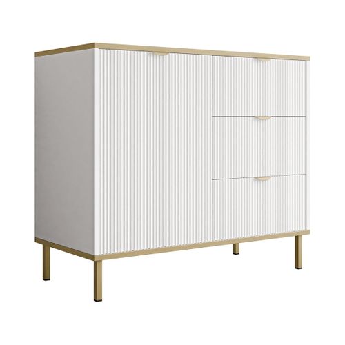 Hope - Buffet Bas 91 Cm - 3 Tiroirs Et 1 Porte