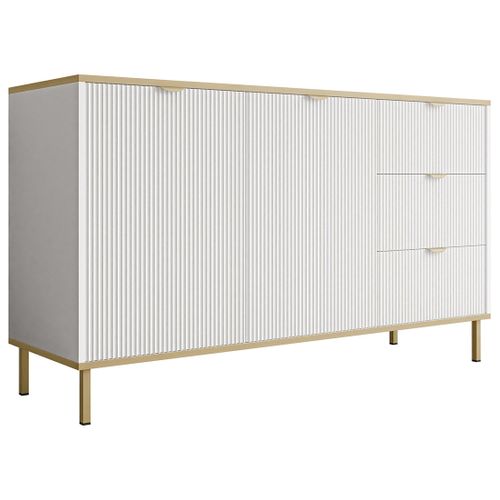 Hope - Buffet Bas 135 Cm - 3 Tiroirs Et 2 Portes