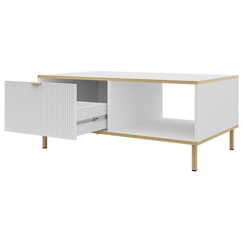 Hope - Table Basse 100 Cm - 1 Tiroir Et 1 Niche