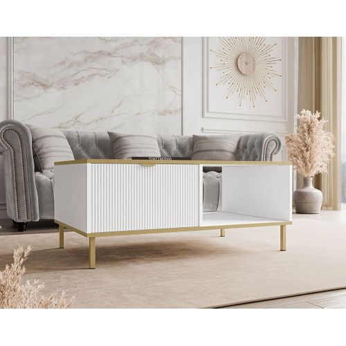 Hope - Table Basse 100 Cm - 1 Tiroir Et 1 Niche