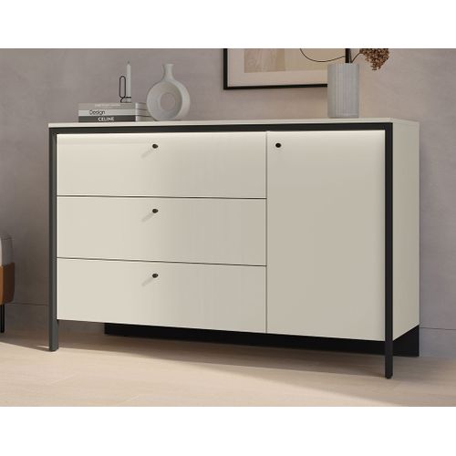 Kimi - Commode 3 Tiroirs Et 1 Porte - LED Inclus