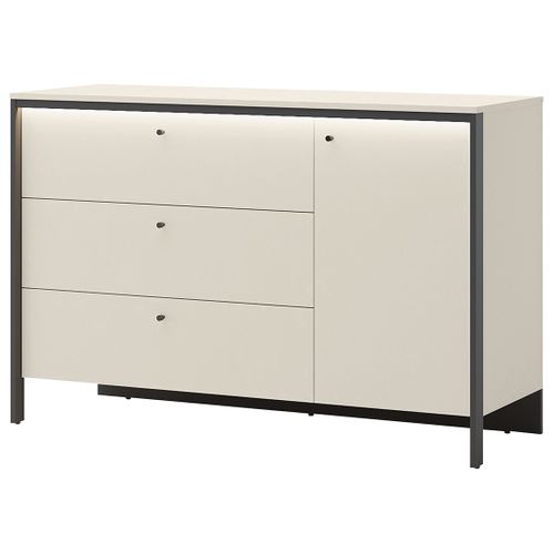 Kimi - Commode 3 Tiroirs Et 1 Porte - LED Inclus