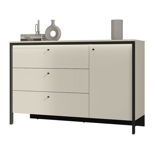 Kimi - Commode 3 Tiroirs Et 1 Porte - LED Inclus