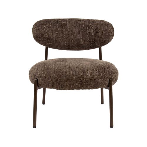 Adelia - Fauteuil - Pieds En Métal - En Tissu Texturé